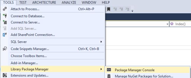 Package Manager Console